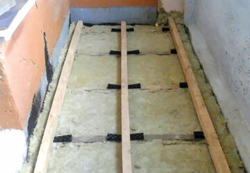 Утепление пола на балконе зимой