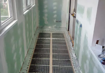 Обогрев балкона зимой