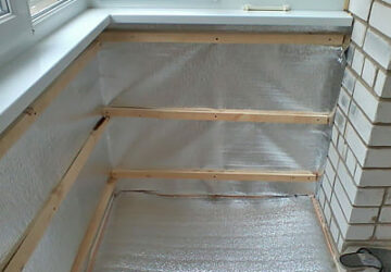 Герметизация обрешетки балкона