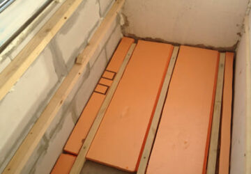 Теплоизоляция потолка и пола на балконе