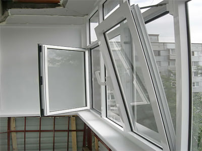 Поворотно-откидные алюминиевые окна