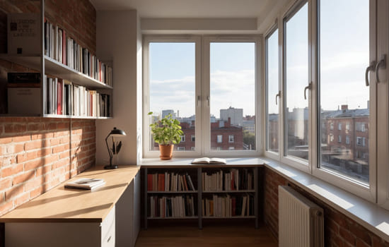 Рабочее место на балконе