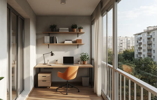 Кабинет на балконе
