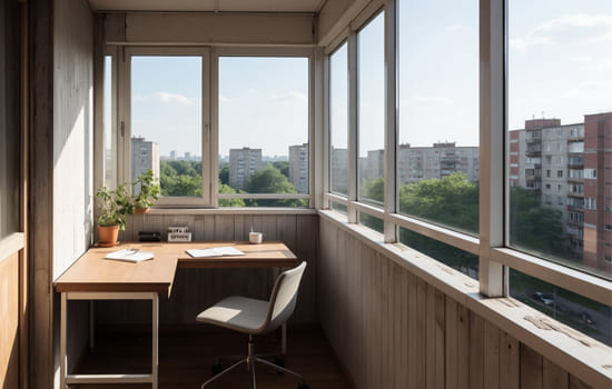 Выбор дизайна и стиля кабинета на балконе