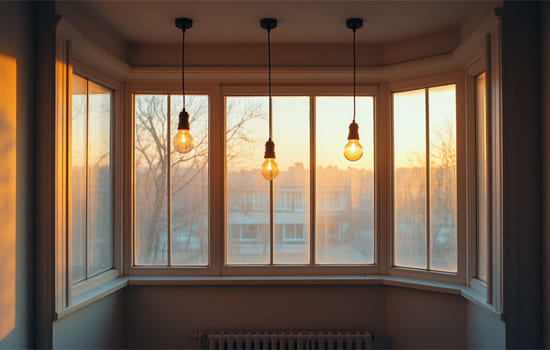 Освещение на балконе или лоджии