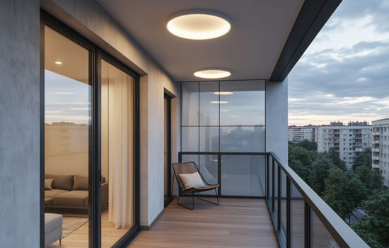 Вывести свет на балкон