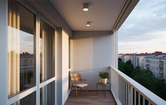 Особенности для открытых балконов