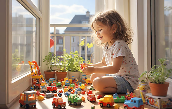 Детская игровая на балконе