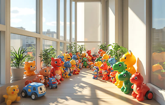 Мебель и организация пространства в игровой на балконе