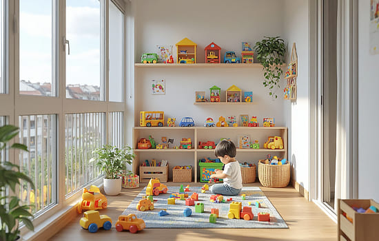 Идеи оформления игровой на балконе