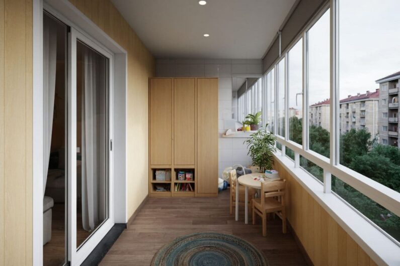 Объединение баклона со спальней