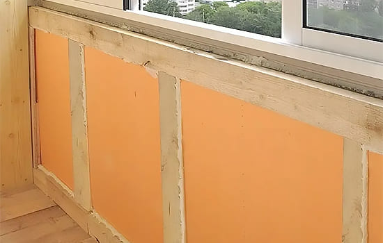 Технология утепления лоджии под комнату