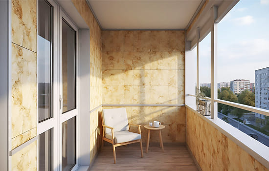 Внутренняя отделка балкона