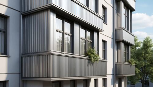 Обшивка балкона оцинкованным профлистом