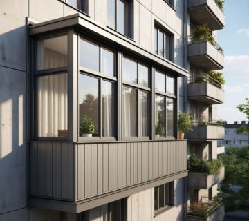 Внешняя отделка балкона металлическим сайдингом