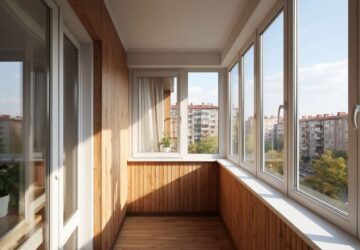 Теплое остекление балкона в хрущевке