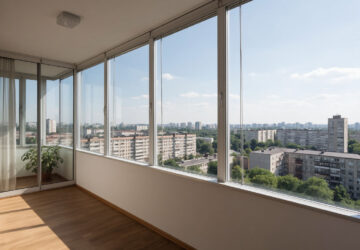 Холодное остекление балкона в хрущевке