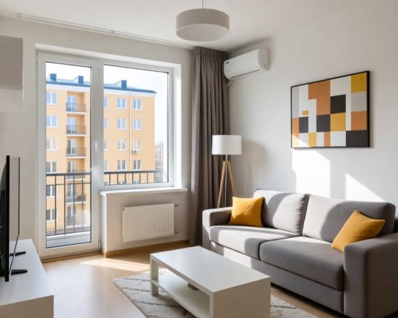 Полностью прозрачная дверь на балкон