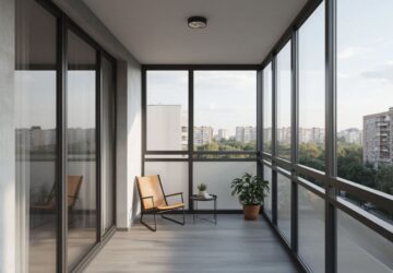 Панорамное остекление балкона в хрущевке