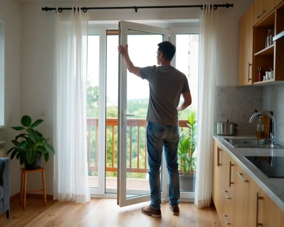 Установка балконных блоков с пластиковыми окнами