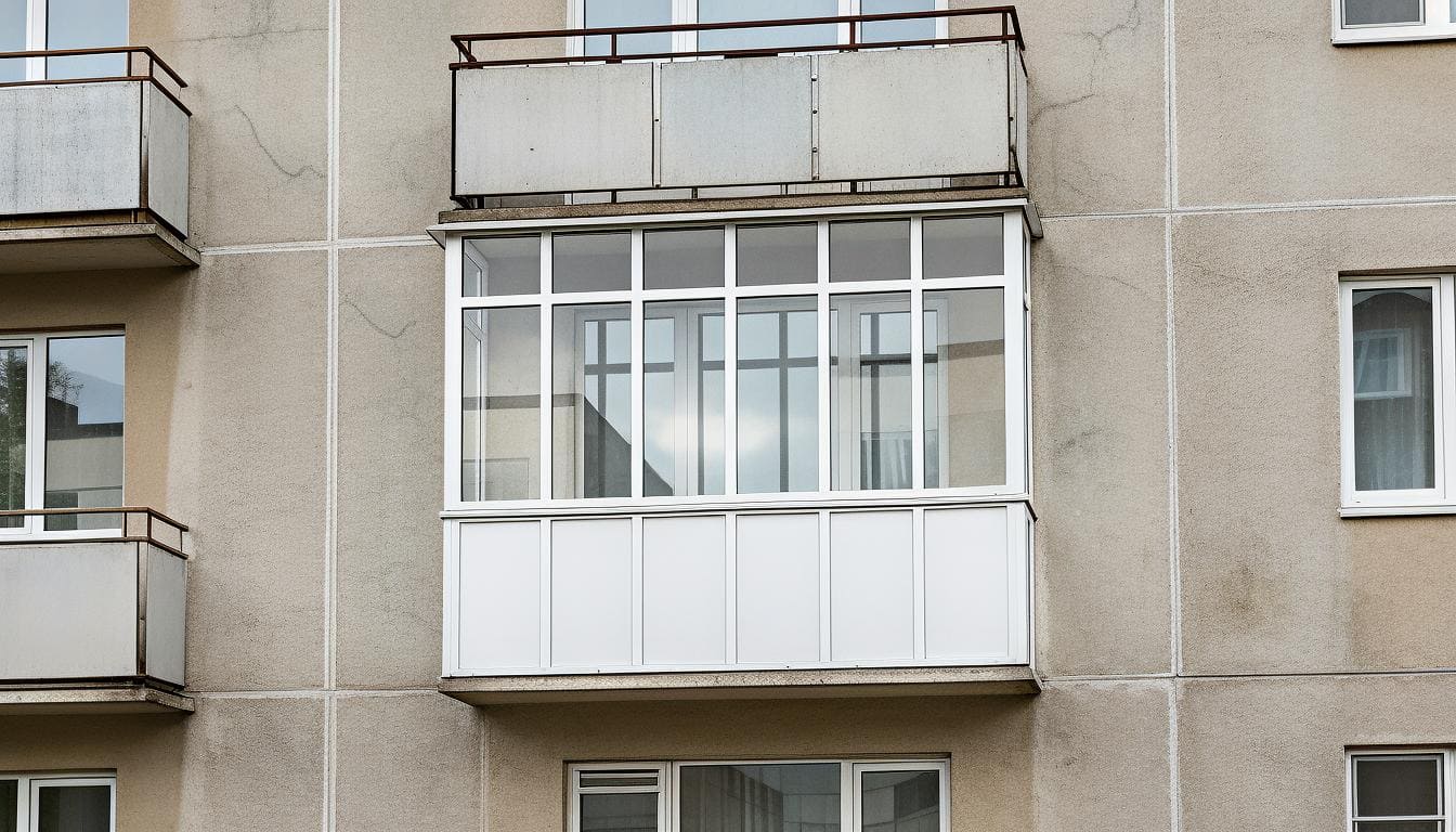 Остекление балконов в хрущевках под ключ